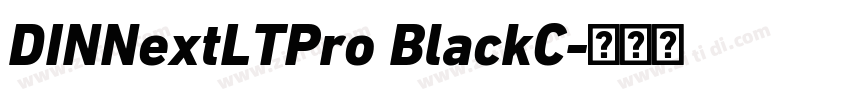 DINNextLTPro BlackC字体转换